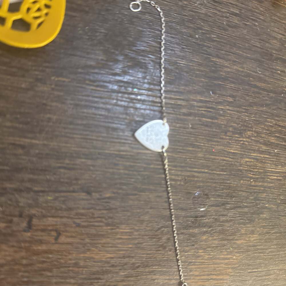 Gucci Heart Charm Bracelet - Sterling Silver - Made in Italy